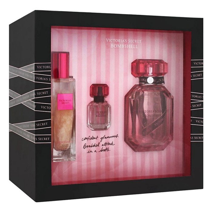 Victoria's Secret Bombshell (W) Set Edp 50 Ml + Edp 7.5 Ml + Luminous Fragrance Lotion 100 Ml