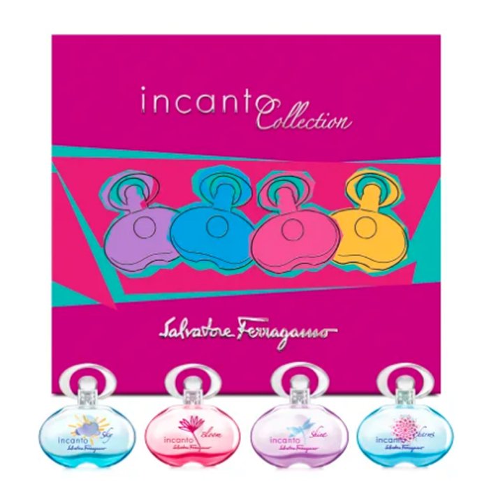 Salvatore Ferragamo Incanto (W) Mini Set Edt 4 X ( Charm + Bloom + Shine + Sky)