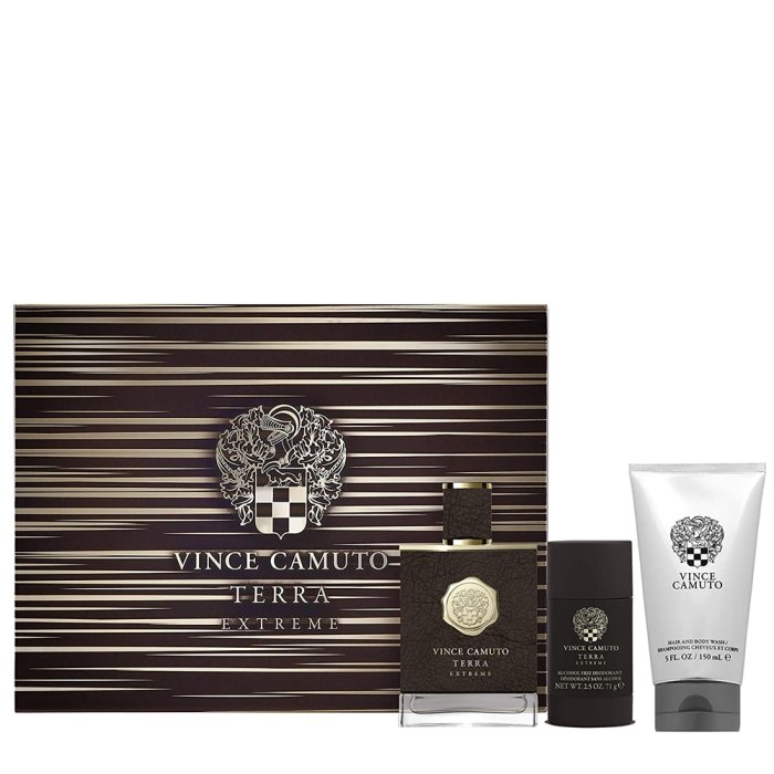 Vince Camuto Terra Extreme (M) Set Edp + Deo Stick 71 G + Hair & Bw