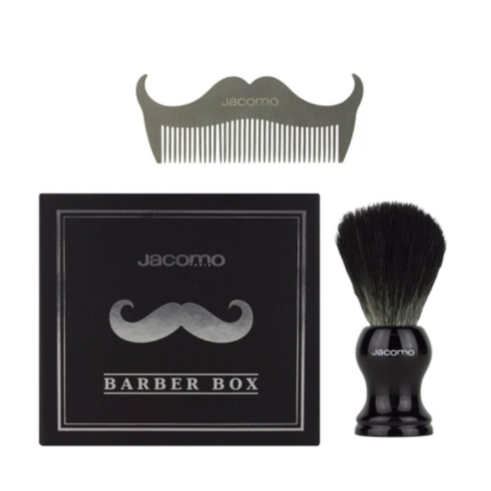Jacomo Barber Box (Shaving Brush & Comb) Shaving Kit