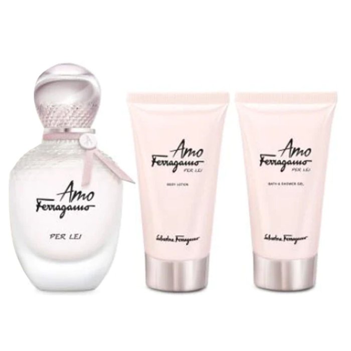 Salvatore Ferragamo Amo Ferragamo Per Lei (W) Set Edp+ Bath & Sg + Bl