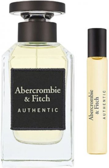 Abercrombie & Fitch Authentic Set Mens 100ml +15ml Eau De Toilette E.D.T
