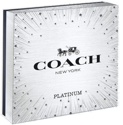 Coach Platinum Set For Mens 100ml +7.5ml Eau De Parfum E.D.P + 100g Shower Gell