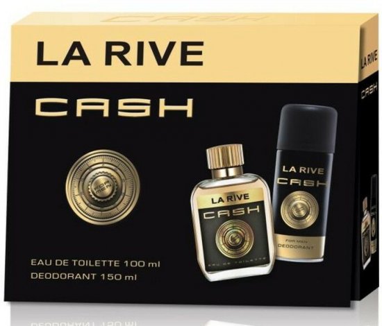 La Rive Cash Set Mens 100ml Eau De Toilette E.D.T + 150ml Deodorant