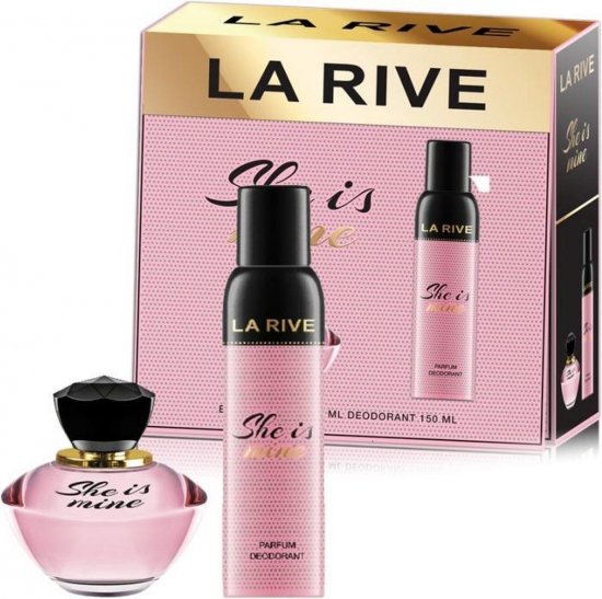 La Rive She is Mine Set Women 90ml Eau De Parfum E.D.P + 150ml Deodorant