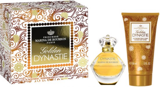 Marina De Bourbon Gift Set Golden Dynastie Women 50ml Eau De Parfum E.D.P + 150 Body Lotion