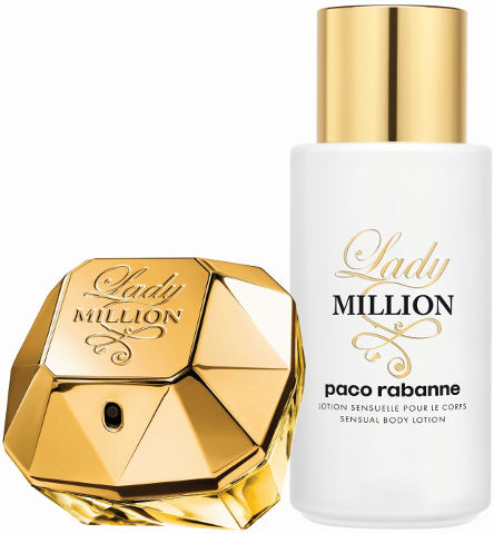 Paco Rabanne Lady Million Women Gift Set 50ml Eau De Parfum E.D.P + 200ml Body Lotion