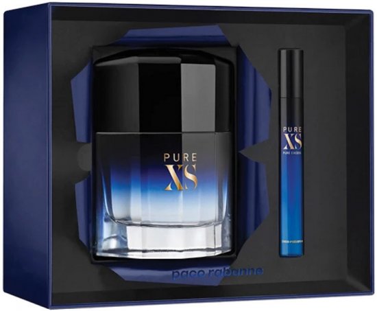 Paco Rabanne Pure Xs Gift Set Mens 100ml + 10ml Eau De Toilette E.D.T