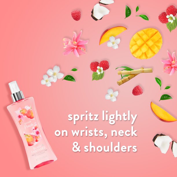 Body Fantasies Sugar Peach Body Mist 236ml