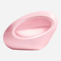 Pink silicone product on a light gray background