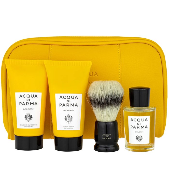 Acqua Di Parma Barbiere (M) Edc + Sc + Ac + Shaving Brush + Trouse Pouch Shaving Kit