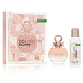 Benetton Colors De Benetton Woman Rose (W) Set Edt 80 Ml + 24 H Deodorant 150 Ml