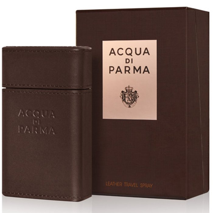 Acqua Di Parma Brown Leather Travel Case (Empty)