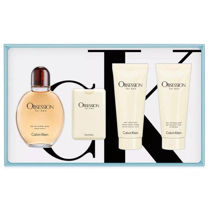 Calvin Klein Obsession (M) Set Edt 125 Ml+ Edt 20 Ml + Asb 100 Ml + Bw Gel 100 Ml