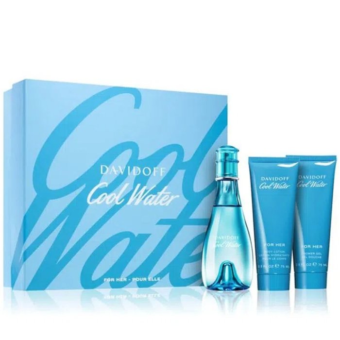 Davidoff Cool Water (M) Edt + Sg Travel Set