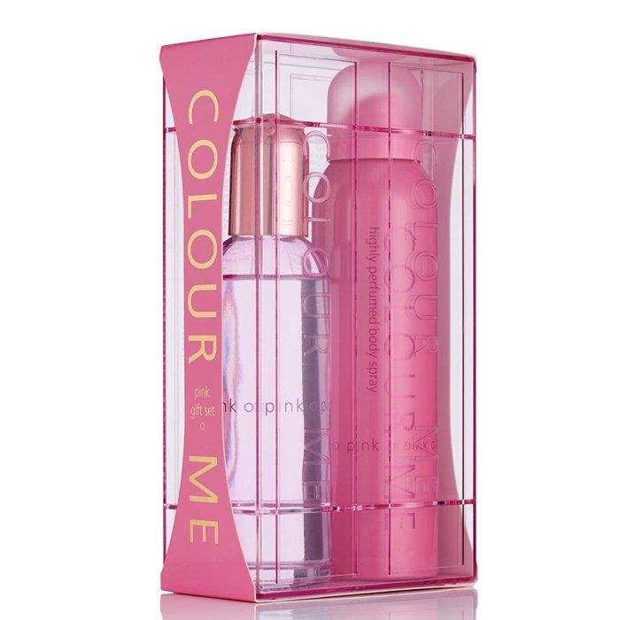 Milton Lloyd Color Me Pink (W) Set Edt + Body Spray