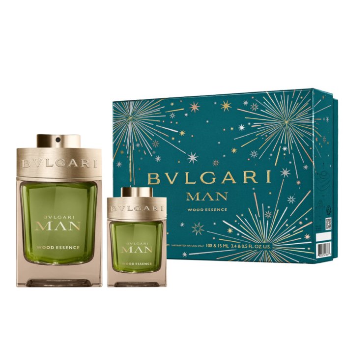 Bvlgari Man Wood Essence (M) Set Edp 100 Ml + Edp 15 Ml (New Pack)