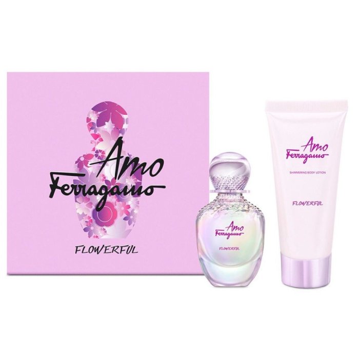 Salvatore Ferragamo Amo Ferragamo Flowerful (W) Set Edt + Shimmering Bl
