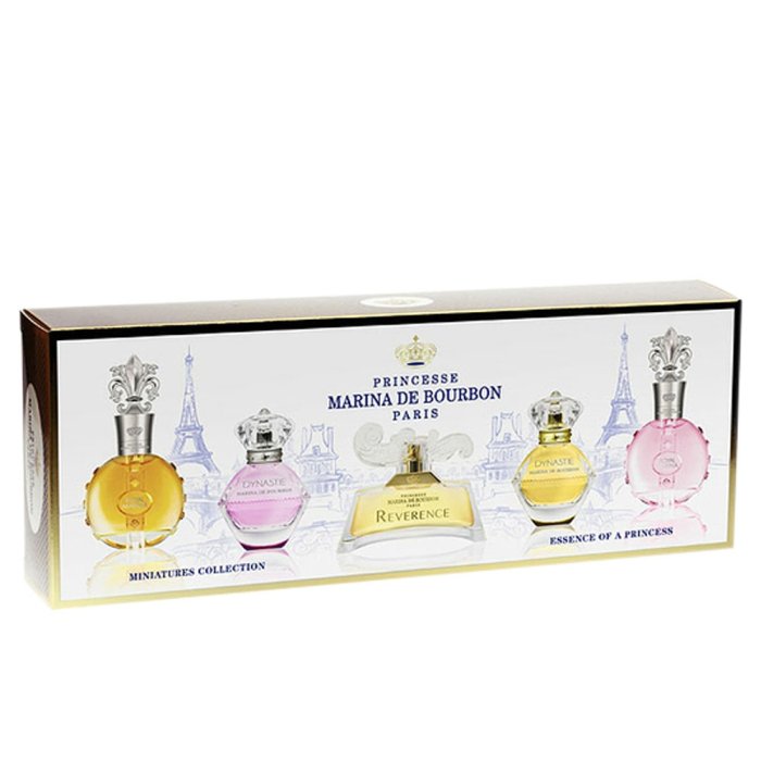 Marina De Bourbon (W) Mini Set Edp 5 X 7. (Rubis + Diamond + Reverence + Golden Dynstie + Dyn Mademoisele)