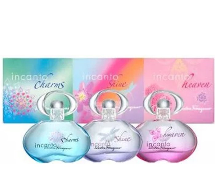 Salvatore Ferragamo Incanto (W) Mini Set Edt 3 X (Charms + Shine + Bloom)