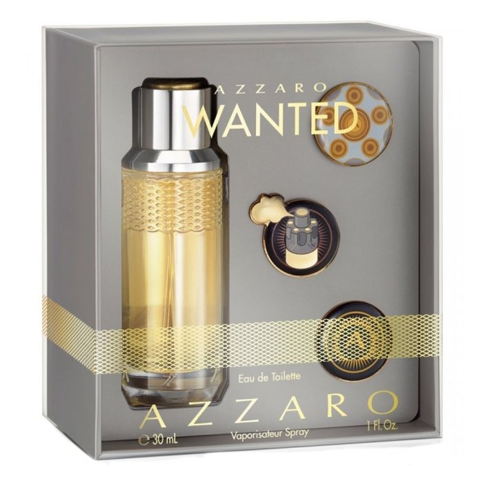 Azzaro Wanted (M) Set Edt 30 Ml + 3 Pin's