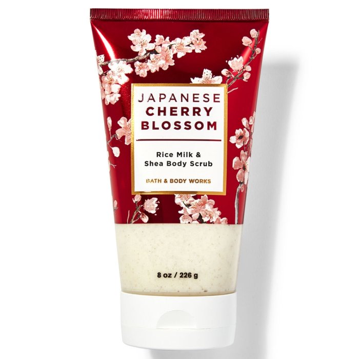 Bath & Body Works Japanese Cherry Blossom Rice Milk & Shea (W) 226 G Body Scrub