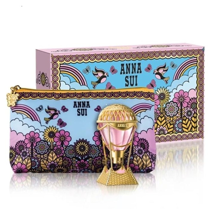 Anna Sui Sky (W) Set Edt + Travel Pouch