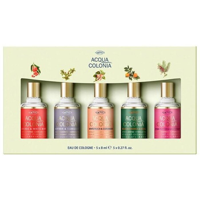 No. 4711 Acqua Colonia (U) Mini Set 5 X Edc (Pink Pepper + Blood Orange + White Peach + Myrrh + Lychee)