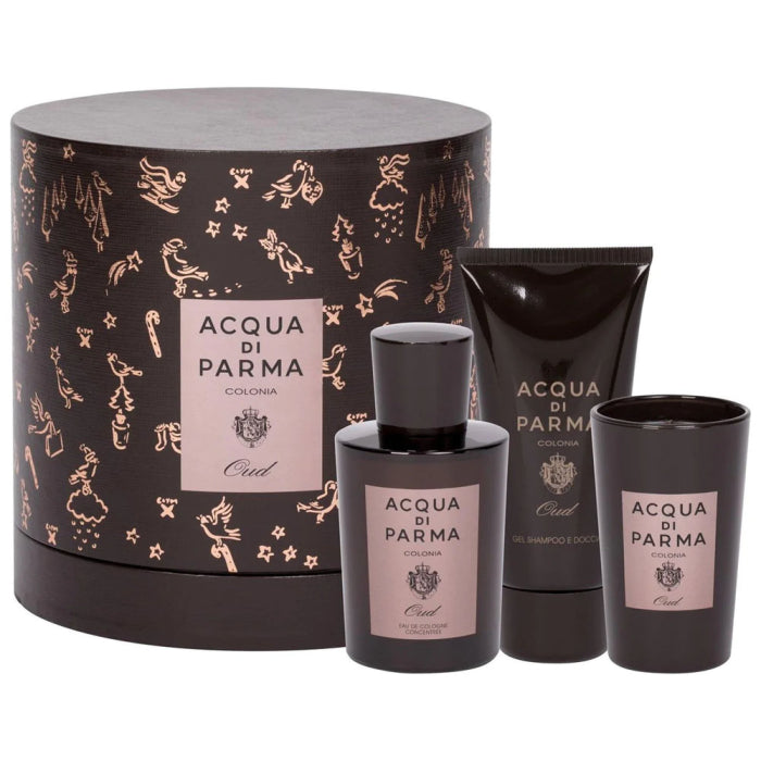 Acqua Di Parma Colonia Sandalo (U) Set Edc + Hair & Sg 75 + Scented Candle 65 G