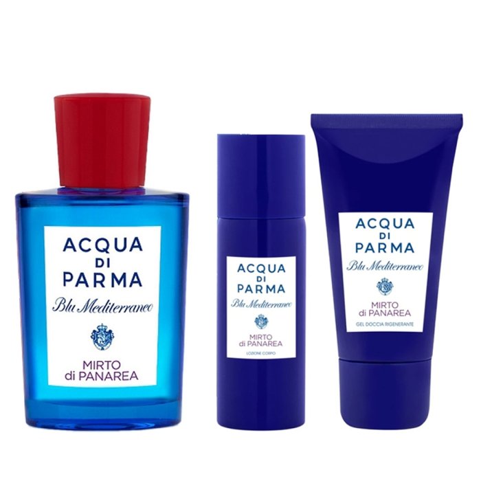 Acqua Di Parma Blu Mediterraneo (U) Set Edt( Mirto Di Panarea 75ml + Arancia Di Capri 5ml + Ceramica)