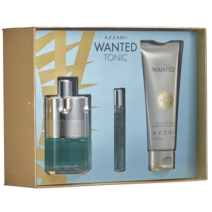 Azzaro Wanted Tonic (M) Set Edt 100 Ml + Edt 7.5 Ml + Body Shampoo 100 Ml
