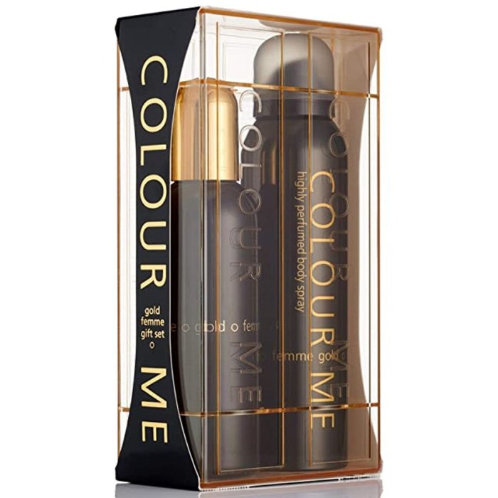 Milton Lloyd Color Me Gold Femme (W) Set Edt + Body Spray