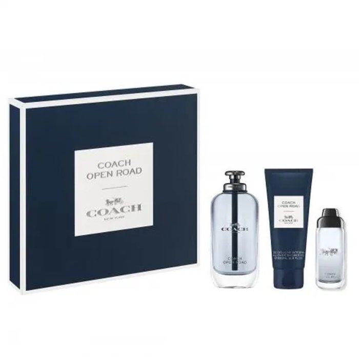 Coach Open Road (M) Set Edt + Edt + All Over Shower Gel