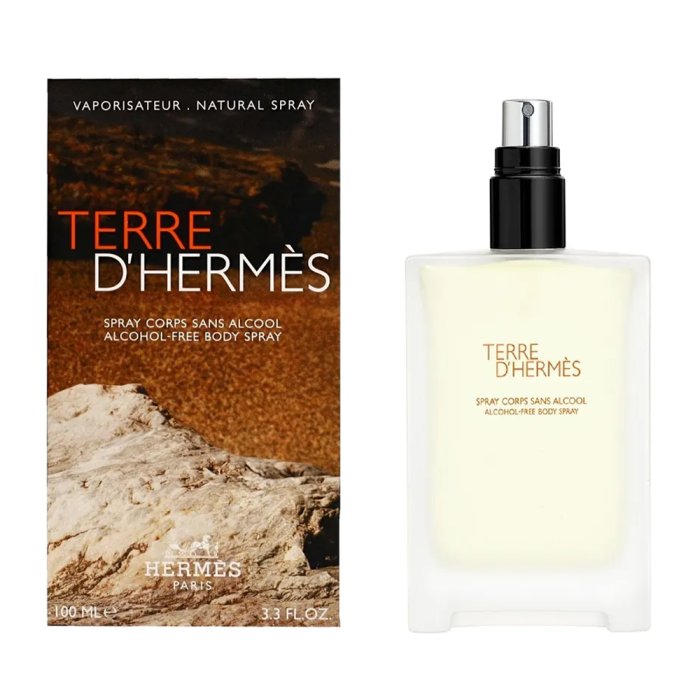 Hermes Terre D'hermes Alcohol   Free (M) 100 Ml Body Spray
