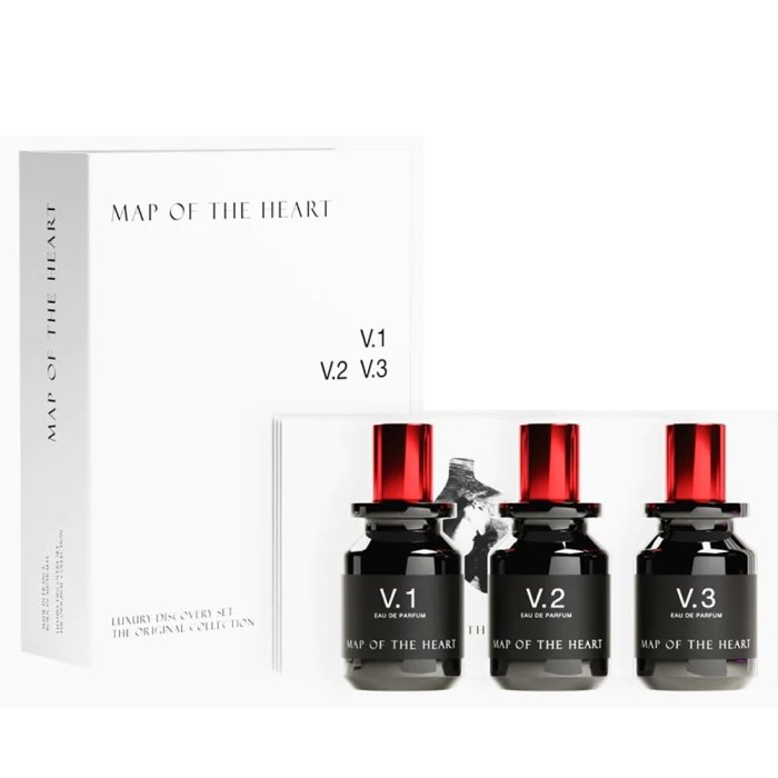 Map Of The Heart Luxury Discovery (W) Set Edp 3 X (V.1 Freedom + V.2 Darkness + V.3 Passion)