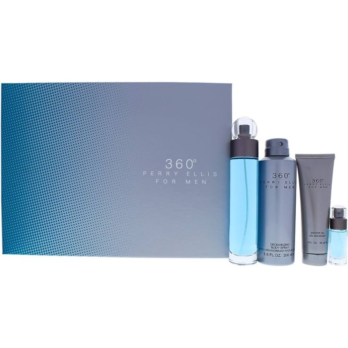 Perry Ellis 360° (M) Set Edt 100 Ml + Body Spray 170 G + Edt 7.5 Ml + Sg 90 Ml