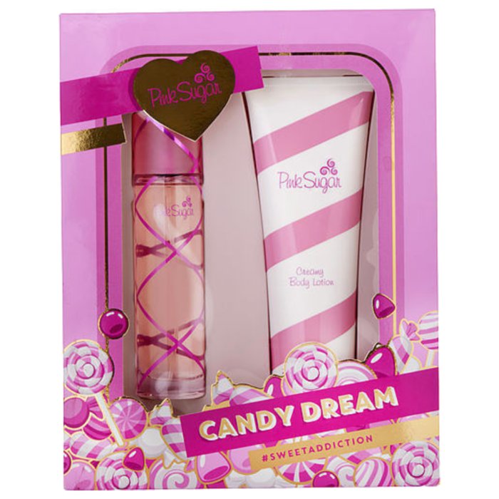 Aquolina Pink Sugar Candy Dream Sweet Addiction (W) Set Edt 100 Ml + Bl 250 Ml