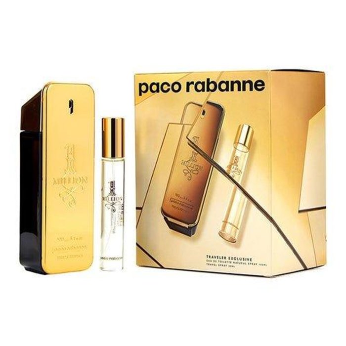 Paco Rabanne 1 Million (M) Edt + Edt Travel Set