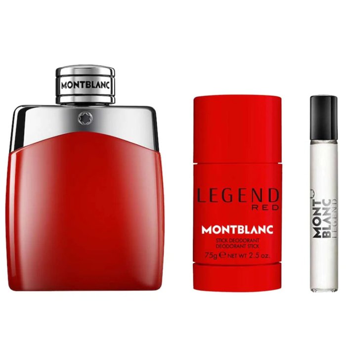 Mont Blanc Legend (M) Set Edt + Edt 7. + Deo Stick 75 G