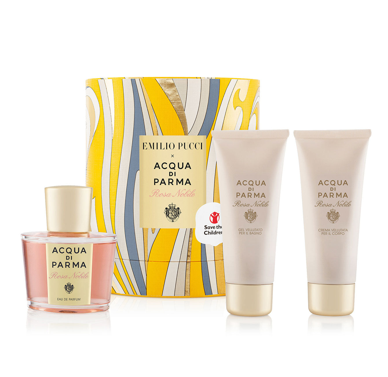 Acqua Di Parma Rosa Nobile (W) Set Edp 100 Ml + Sg 75 Ml + Bc 75 G