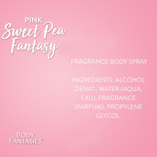 Body Fantasies Pink Sweet Pea Fantasy Body Mist 236ml