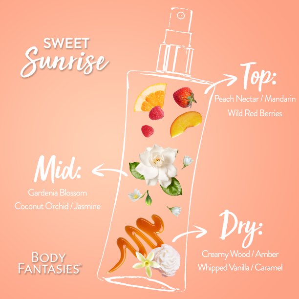 Body Fantasies Sweet Sunrise Body Mist 236ml