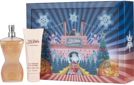 Jean Paul Gaultier Classique Christmas Edition Set Women E.D.T + Body Lotion