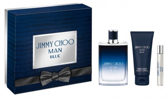 JIMMY CHOO Man Blue Mens Gift Set +7. Eau De Toilette E.D.T + Aftershave Balm