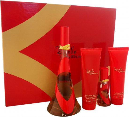 Rihanna Rebelle Women Set + Eau De Parfum E.D.P + Shower Gel