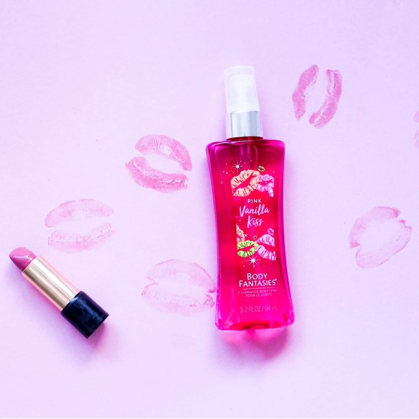 Body Fantasies Pink Vanilla Kiss Body Mist 236ml